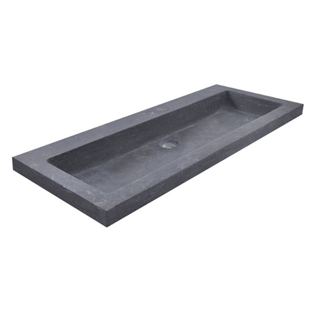 Wiesbaden Raw Wastafel 100cm Hardsteen Gezoet